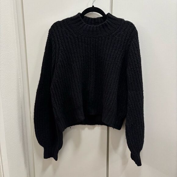 Doen Sweaters - Doen Lulu Sz Small Black Pullover Baby Alpaca Sweater